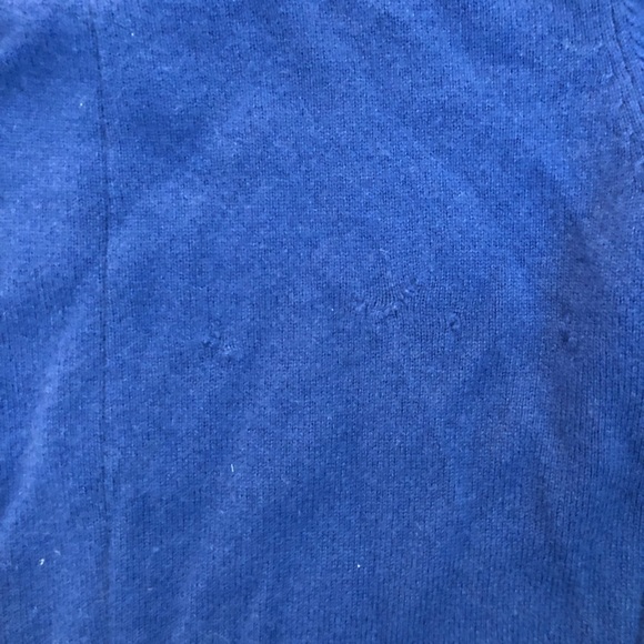 Vintage REFORMATION Cashmere Sweater Cobalt Blue Leather - Picture 8 of 8